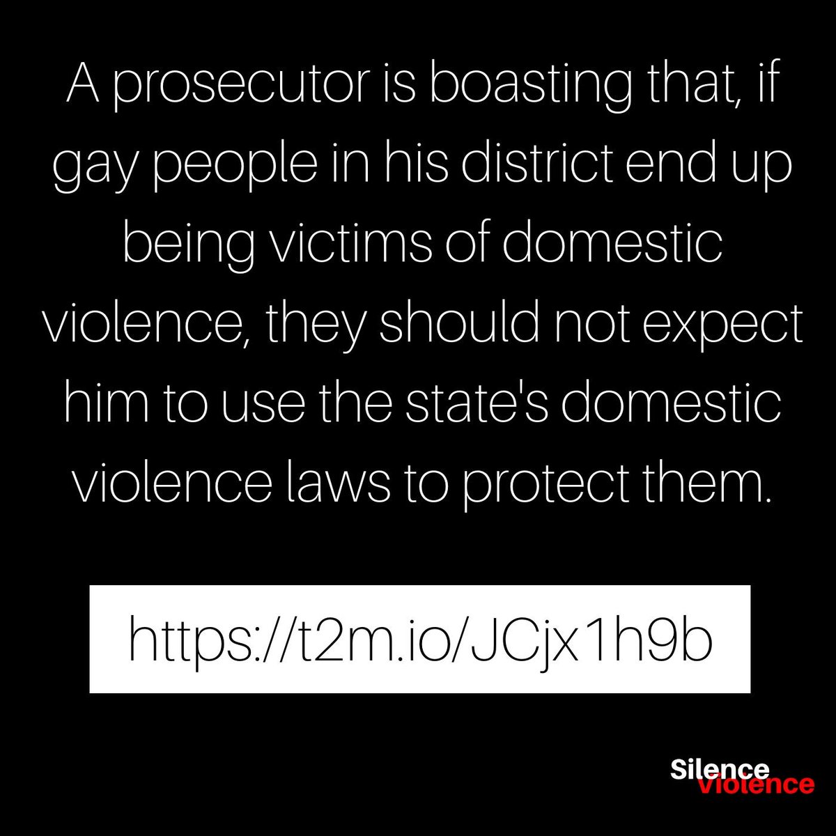 shidesv's tweet image. A newly discovered video shows a Middle Tennessee prosecutor boasting that, if gay people in his district end up being victims of domestic violence, they should not expect him to use the state's domestic violence laws to protect them. 
Source: @NC5 
newschannel5.com/news/newschann…