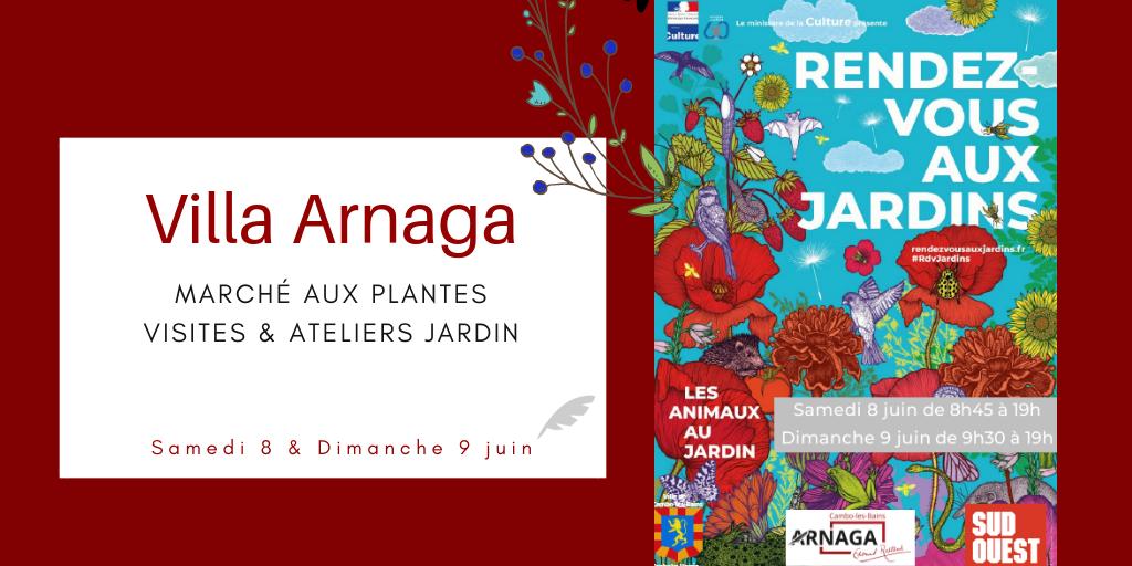 Samedi 8 et dimanche 9 juin, à l'occasion des <a href="/Rdv_Jardins/">Rendez-vous Jardins</a> , la Villa Arnaga organise un marché aux plantes et des ateliers jardin 🌺🌿🌷 Entrée libre pour le jardin et le marché aux plantes. Découvrez le programme ▶️ urlz.fr/9Ld2 <a href="/MinistereCC/">Ministère de la Culture 🇫🇷</a> #RdvJardins