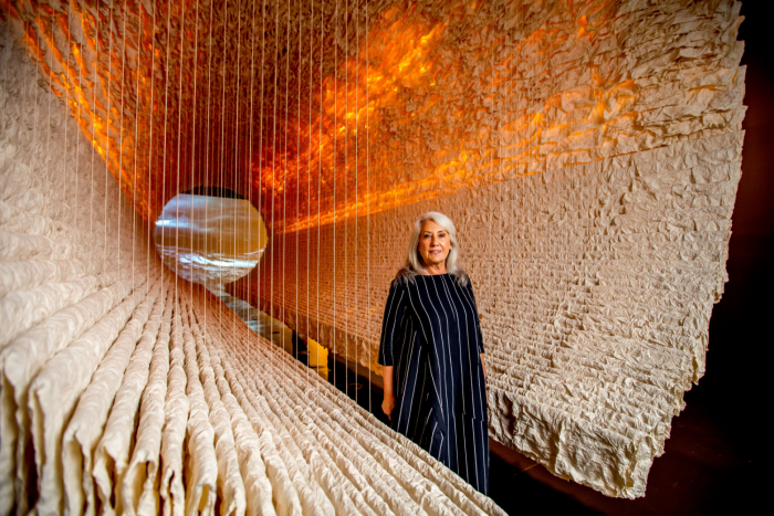 ArtsonRN's tweet photo. #JudithNeilson has the world's largest collection of contemporary #ChineseArt in the world. She was on #TheArtShow with @EadricAyres today to discuss the 10th birthday of @WhiteRabbitSyd.
Listen back here: https://t.co/xEbSBHUQ5s @RadioNational @ABCArts https://t.co/cKLjIRf02M
