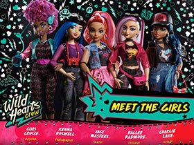 ChinaToyExpo's tweet photo. @Mattel Launches Wild Hearts Crew Dolls at Walmart
The new line of fashion dolls will launch with five characters including musician Cori Cruize, photographer Kenna Roswell, skater Jacy Masters, dreamer Rallee Radmore, and rocker Charlie Lake.
#tradefair #toyindustry #babyproduct https://t.co/Y4QdHvxlpl