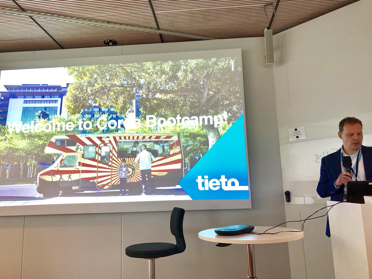 kirsikkalar's tweet image. #R3 workshop starting w @TietoSuomi @SEBGroup #tomorrowtech . #banking #fintech #corda #financing