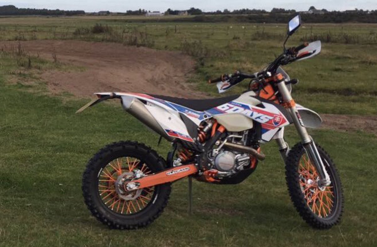 2016 KTM exc six days stolen from my shed last night, £1000 reward to anyone who leads us to it