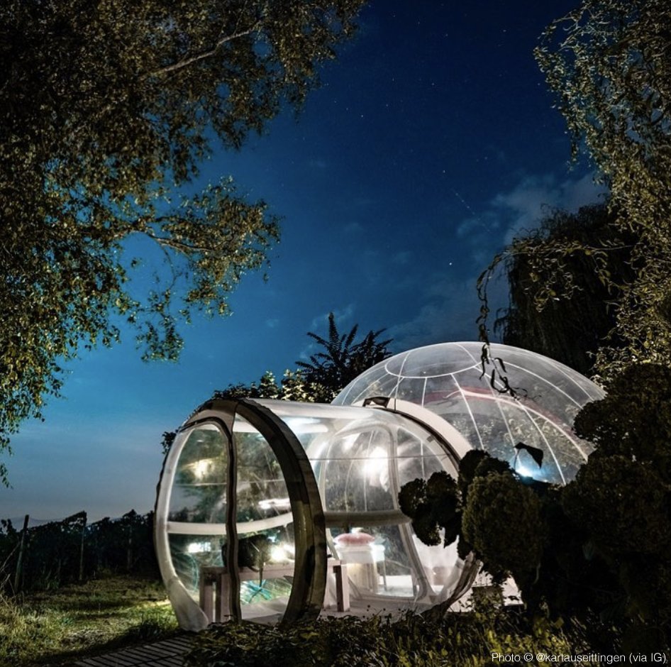MySwitzerlandNL's tweet photo. Het is de #Campingmaand! In Zwitserland kun je niet alleen maar in een tent slapen. Wat dacht je van een #hemelbed in de vrije natuur, bijv. het Bubble Hotel @ThurgauBodensee: https://t.co/NVy9JJ6krv https://t.co/NgV2uAw24O