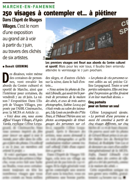 Notre nouvelle #expo démarre ce vendredi !! Un concept unique dans la région ;-)

#MCFA @VilledeMarche <a href="/ProvLuxBe/">ProvLux</a> @ProvLux #VisagesVillages #AgnèsVarda <a href="/JRart/">JR</a> #Culture #FreeEntrance #Gratuit #Pics