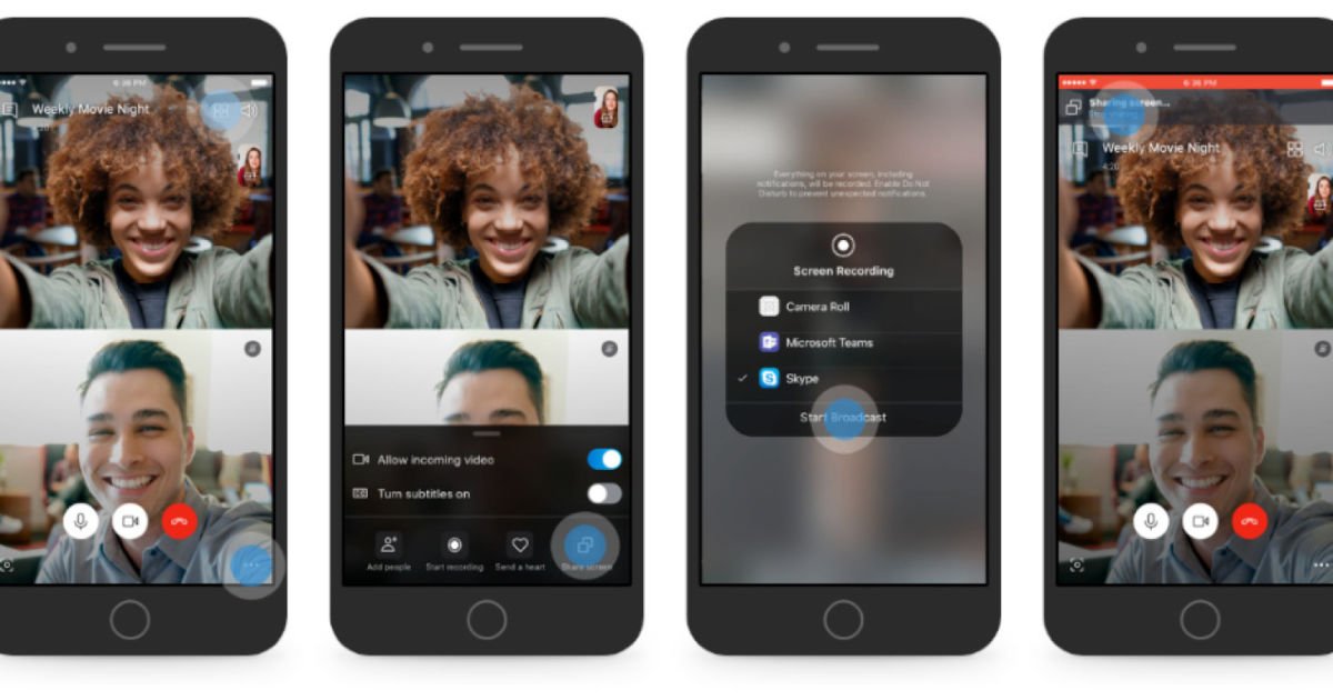 Skype brings screen sharing to Android and iOS devices