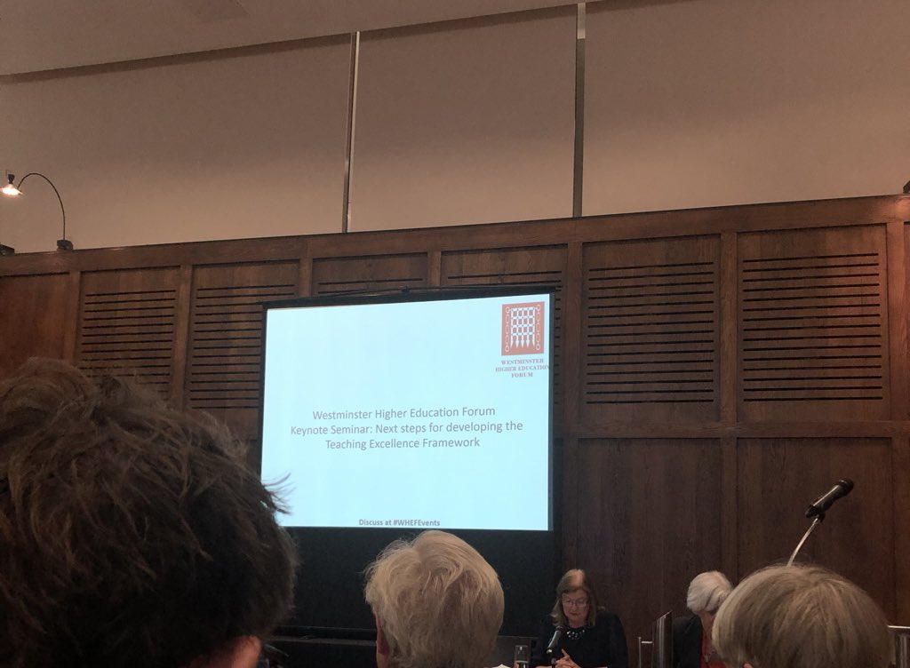 vplipqmsu's tweet photo. Speaking at the @WHEFEvents keynote seminar today about the utility of TEF for rewarding Teaching Excellence and informing student choice #whefe https://t.co/rOaW4i9JyC