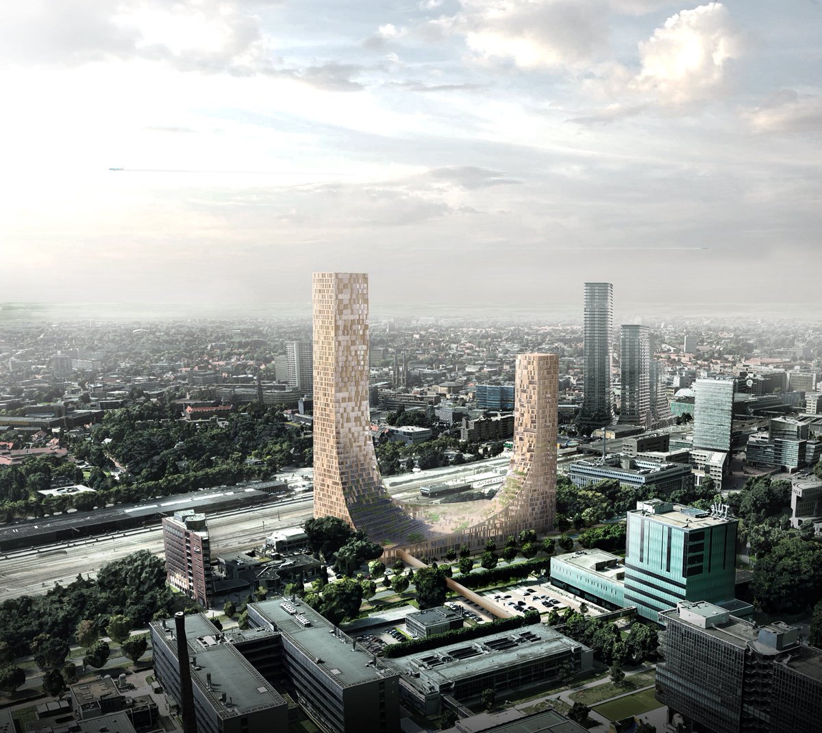 Woensdag is op de vastgoedbeurs Provada een grondreserveringsovereenkomst getekend voor The Dutch Mountains in Eindhoven: architectenweb.nl/n46127