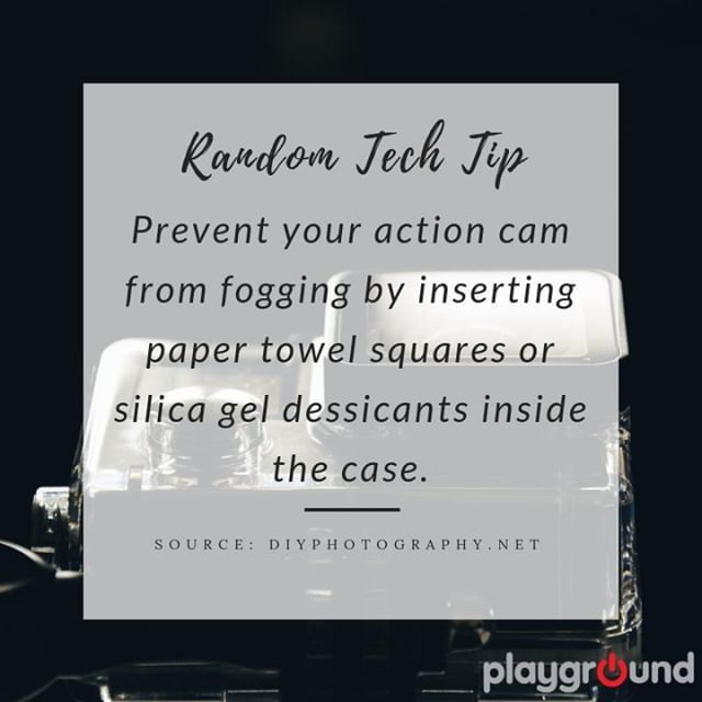 playgroundph's tweet image. #RandomTechTip: While your action camera case is fully protected by its waterproof casing, it doesn&apos;t protect it from fogging. Fogging happens because of temperature drop that condenses the water vapor trapped inside the case. While there are anti-fog in… bit.ly/2JYDDdI