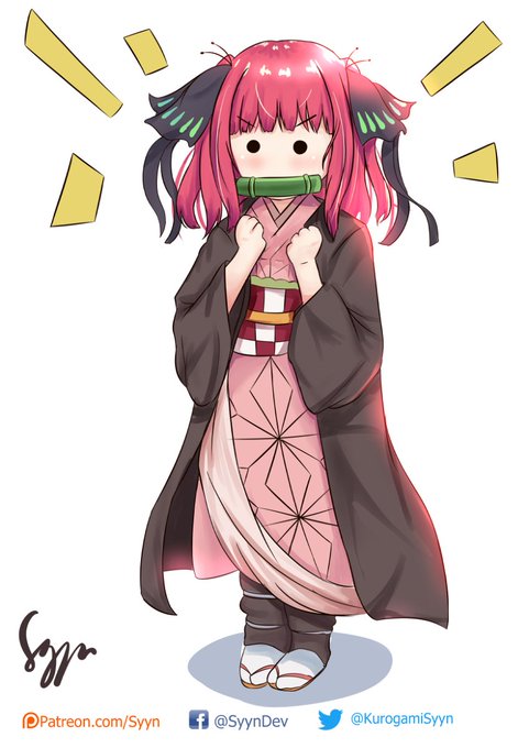 Syyn 🔞FANBOX(Commission Open)さんがTwitterに投稿した中野二乃(五等分の花嫁)のイラスト。