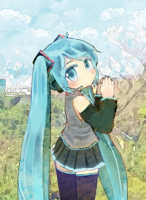 ふりかえりミクさん 