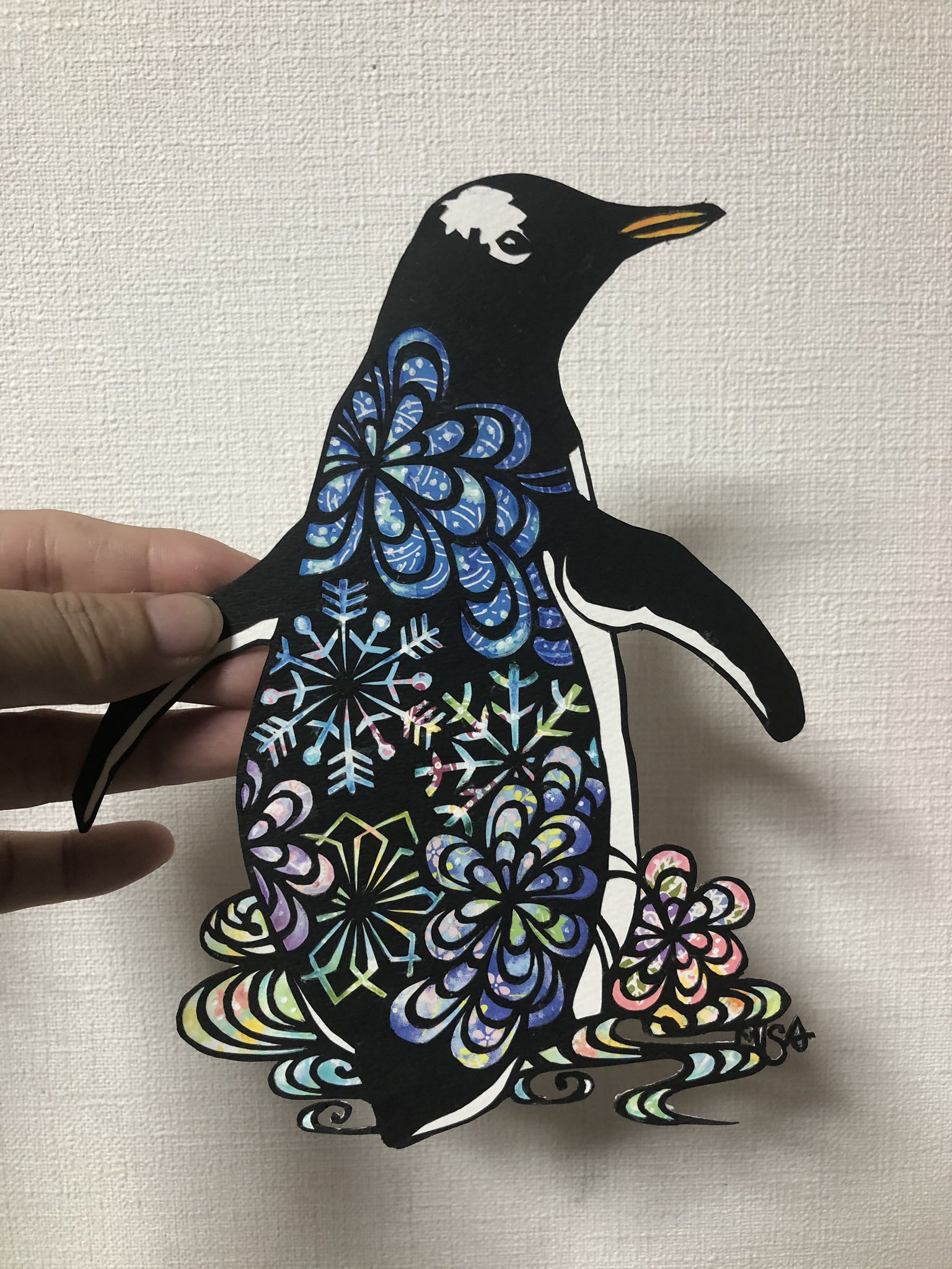 ポップアップ切り絵 ペンギン合コン 幼 氷山柄プリント 売買され
