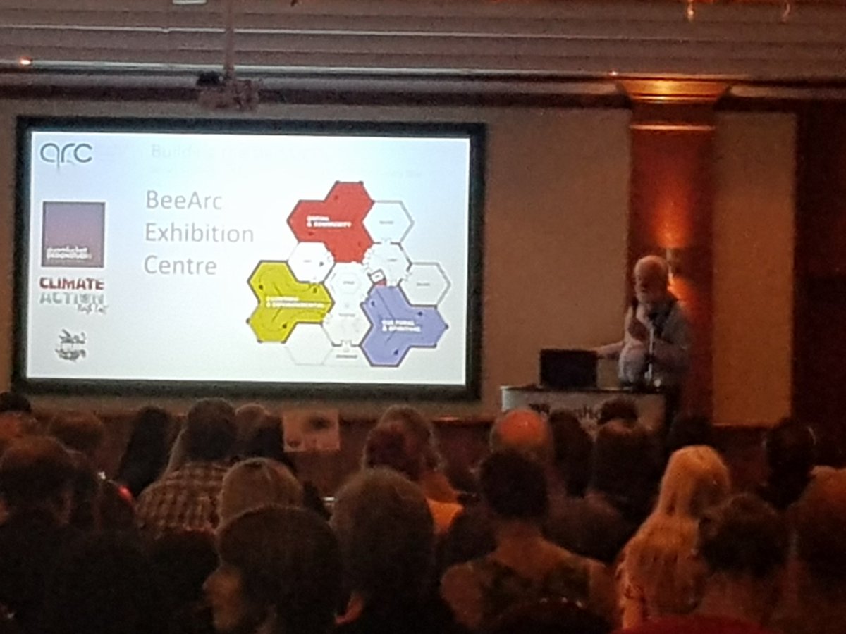 ClimateActionNE's tweet photo. Brilliant #bees update from James @beearc1 - such a fascinating talk and exciting developments underway. #rewildingwithbees #naturalclimatesolutions #rewilding https://t.co/jXxPEXPs6X
