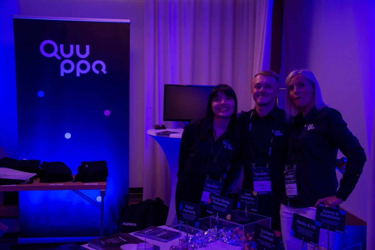 QuuppaTech's tweet photo. Make sure you go and check out #QuuppaTech’s sweet co-marketing corner at #QPE2019 https://t.co/gOAJegt8f9