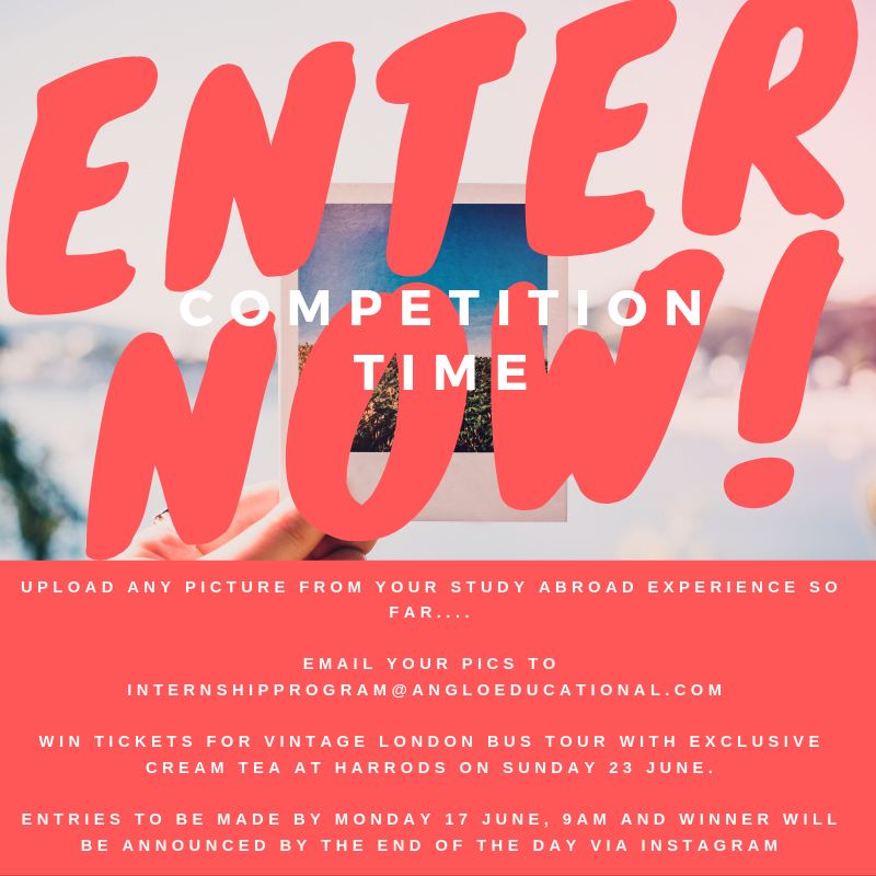 aes_abroad's tweet photo. COMPETITION TIME πΈ- Calling all Study Abroad Students! Send your favourite picture from your study abroad experience with a chance of winning an exciting prize!! (T&C's detailed on the flyer) https://t.co/NTxRaYcnQl