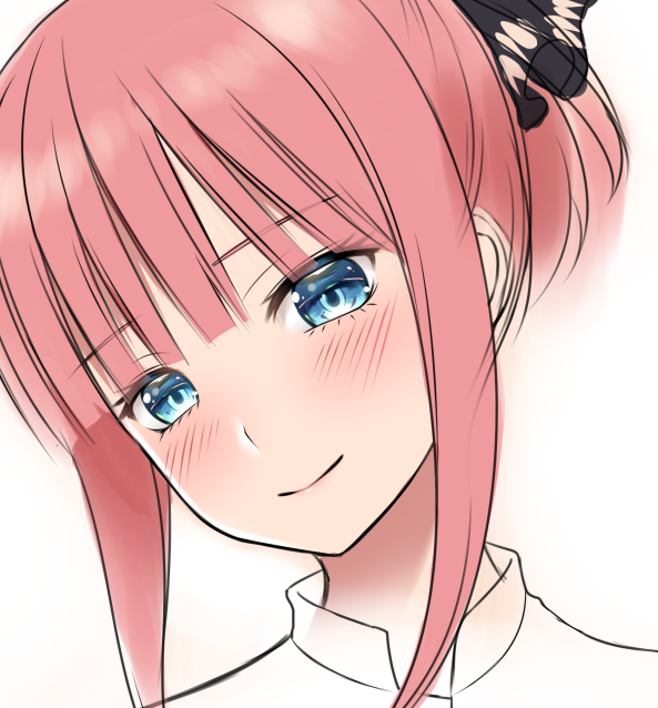 黒結(くろゆい)🔞宣伝垢さんがTwitterに投稿した中野二乃(五等分の花嫁)のイラスト。