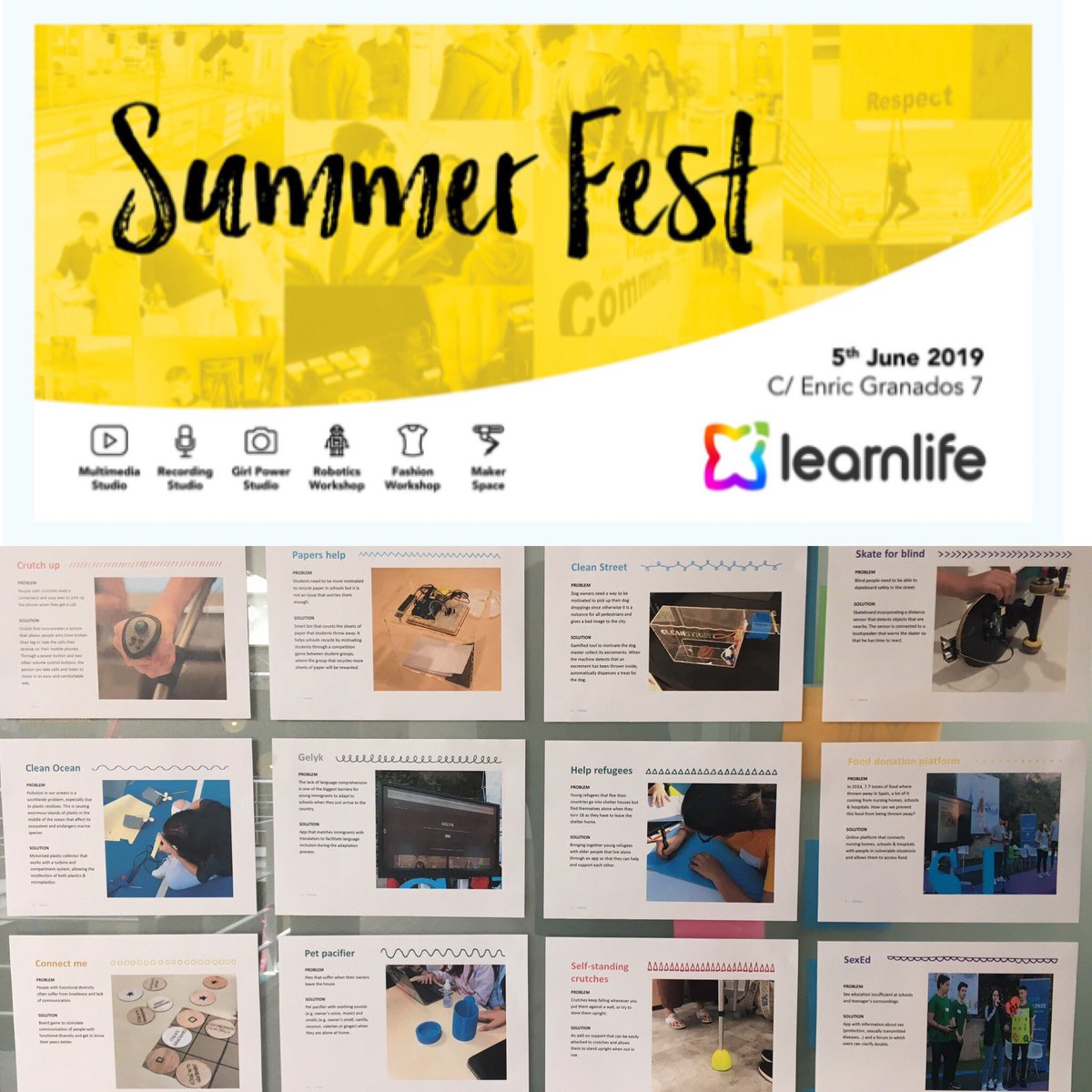 innovapartnersl's tweet image. Summer Fest today at the Barcelona Learning Innovation Community (c/Enric Granados, 7, ground floor). Come meet the Young Innovators’ Lab and become a member! From 16h30-19h30.  😉