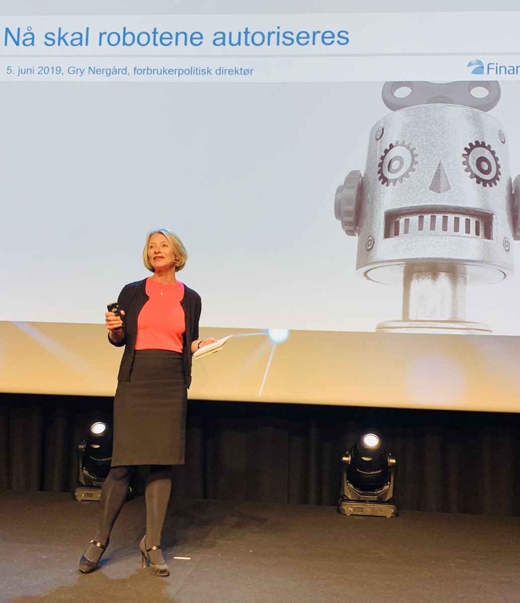<a href="/GNergrd/">Gry Nergård</a> på <a href="/_Findig_/">Finansnæringens digitaliseringskonferanse</a> - Vi er først i verden med å autorisere robot-rådgivere, og vi gjør det for å opprettholde kvaliteten i rådgivningen, forbedre tilbudet og opprettholde tilliten til rådgivning. <a href="/FinansAut/">FinAut</a> <a href="/_tuevent_/">Teknisk Ukeblad Event</a>