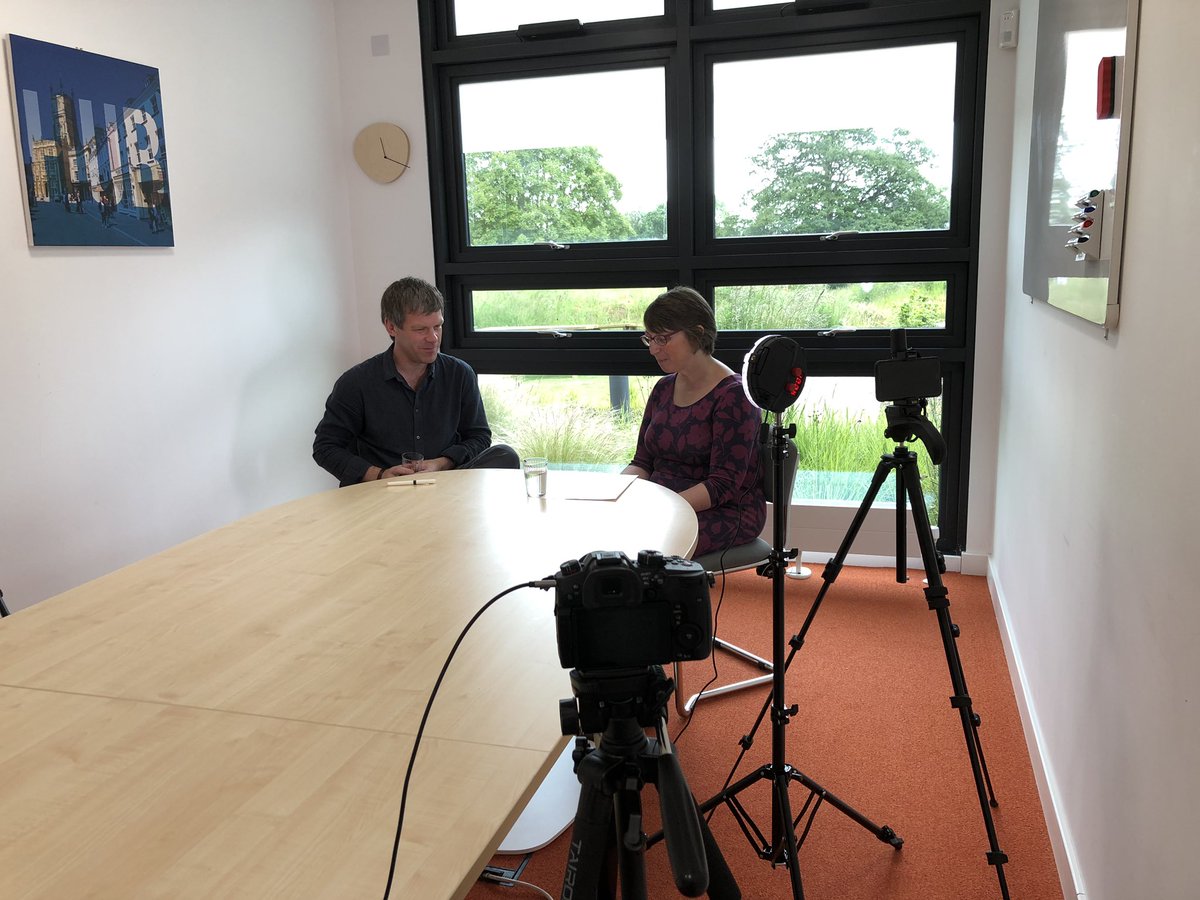 HelenLouiseHyde's tweet photo. Double multi cam shoots for the @RoyalAgUni Catalyst project yesterday with the help of Scott Morton on sound from @sabsounduk. Thanks to @EdTechYogi #mojo #iphonefilming #multicamsetup https://t.co/dI5RHlEh6z