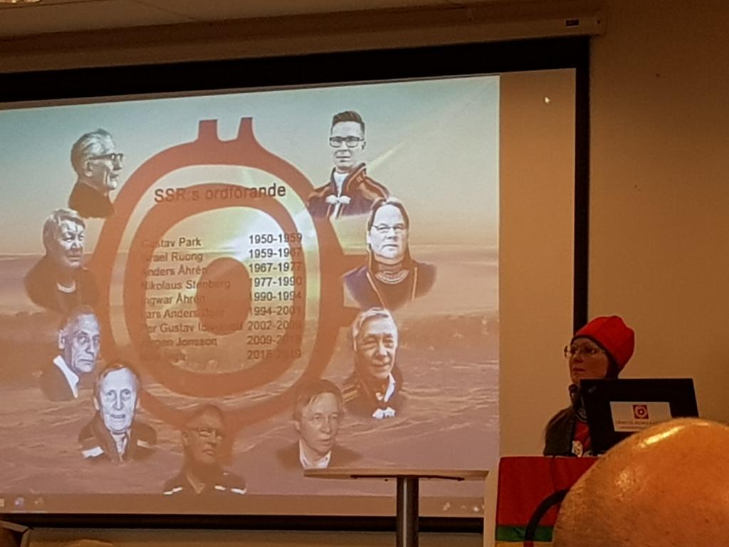 ProfPatrik's tweet image. SSR:s nya ordförande, bredvid en bild av alla de tidigare. Grattis Åsa Larsson Blind!