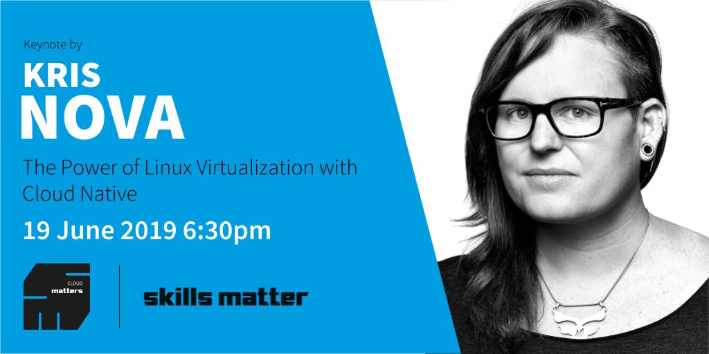 skillsmatter's tweet photo. Two weeks left until our Keynote Evening at Cloud Matters! Join @Krisnova to explore what makes virtualization possible and learn its significance with Cloud Native and Kubernetes. Register for free here: https://t.co/40zPUeIBao  #linuxvirtualization #cloud #kubernetes https://t.co/AkVo2JgG4p