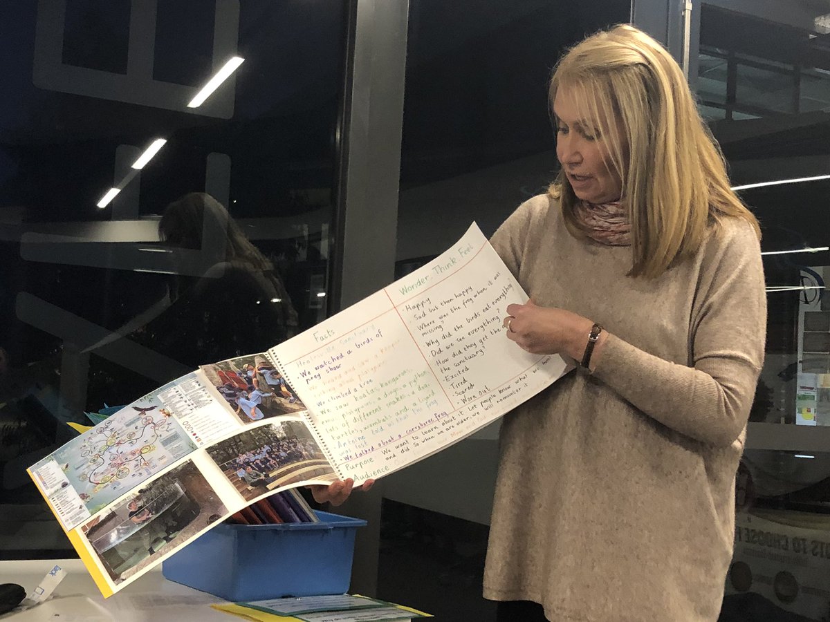 jshrapnel's tweet photo. Clarity of purpose and audience informing genre selection for students in Prep &amp; Year 1 #writersnotebook #Rivercrestcc #vicpyptm https://t.co/ND3tGsdNdP