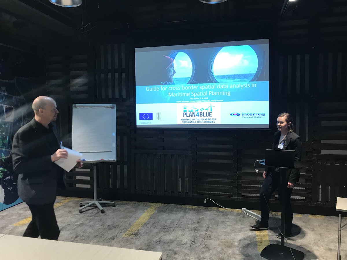 MeeliRoose's tweet photo. #Plan4Blue Final Conference #SpatialAnalysis session lectures continue today with lecturers from Denmark (@reiter_ida), @UniTurku (Tua Nylén), @BraheaUTU (Asko Ijäs), @Metsahallitus (Jaakko Haapamäki) #MartimeSpatialPlanning #BlueEconomy #BalticSea @CentralBaltic @AVlimk https://t.co/L9x31U1IgD