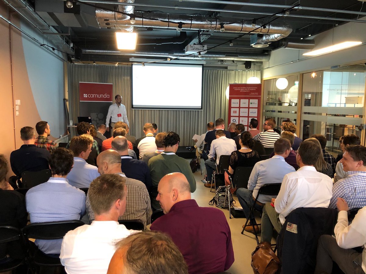 Awesome - full house at our ⁦#Camunda Day in #Amsterdam. Robert Gimbel is kicking off...
