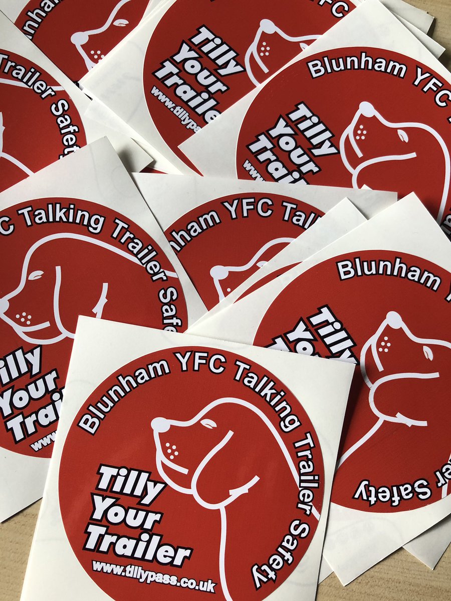 tilly_trailer's tweet photo. Tonight Tilly will be visiting @BlunhamBlog @BlunhamYfc for the Tilly Quiz. A great fun evening learning all about #TrailerSafety on &amp; off the farm. YES your Unique Tilly car stickers have been printed @FSP_England @NFYFC @yellowwelliesuk @BedsYFC https://t.co/0APVQarT4E
