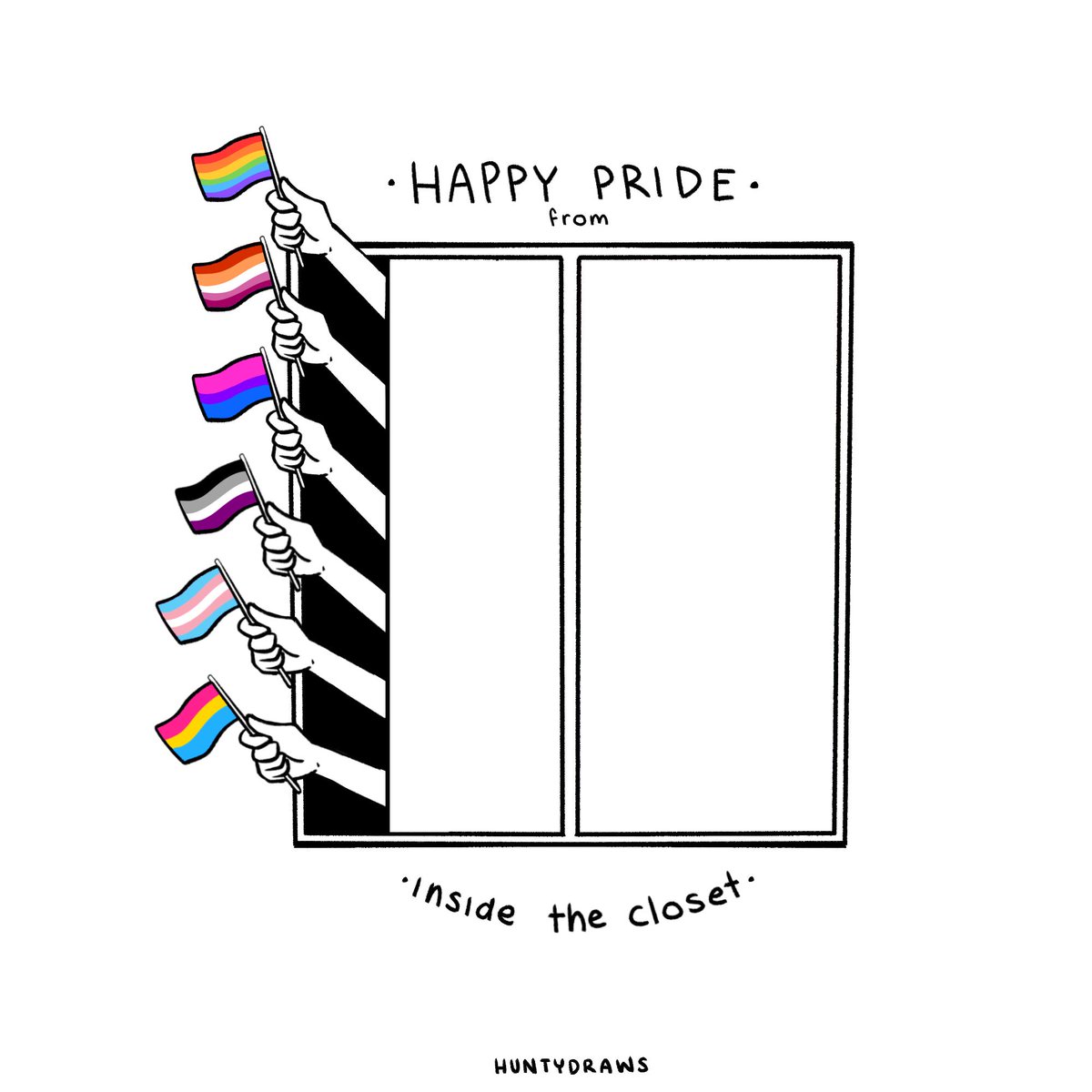 Happy #pridemonth to everybody in the closet! For whatever reason you aren't out, you deserve to enjoy pride all the same! 