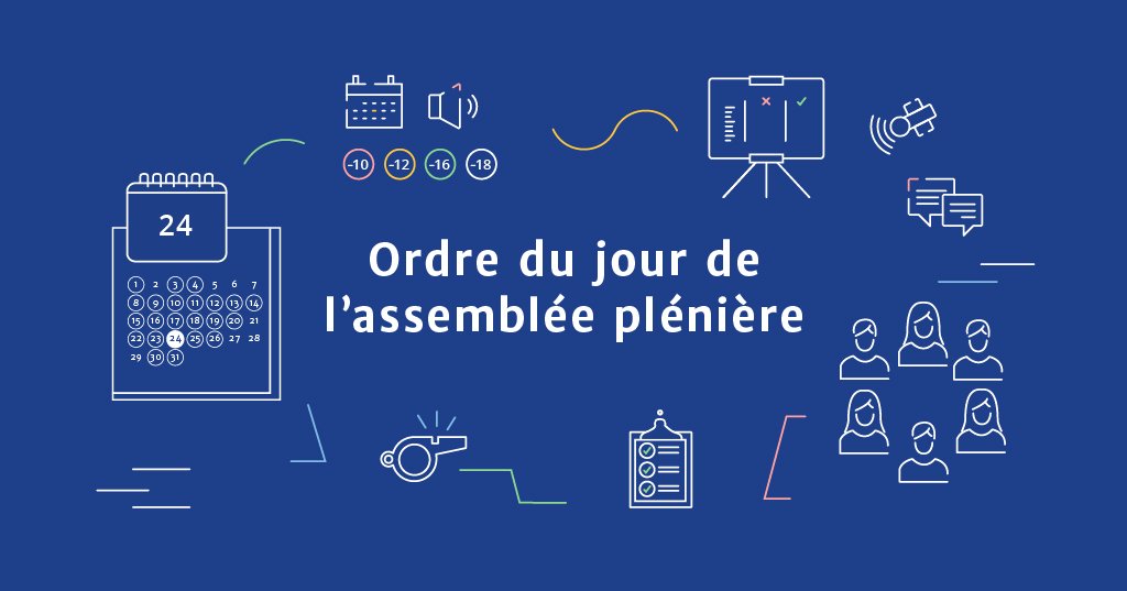 Ordre du jour de l'assemblée plénière du 5 juin 2019 #PlénièreCSA bit.ly/PleniereCSA
