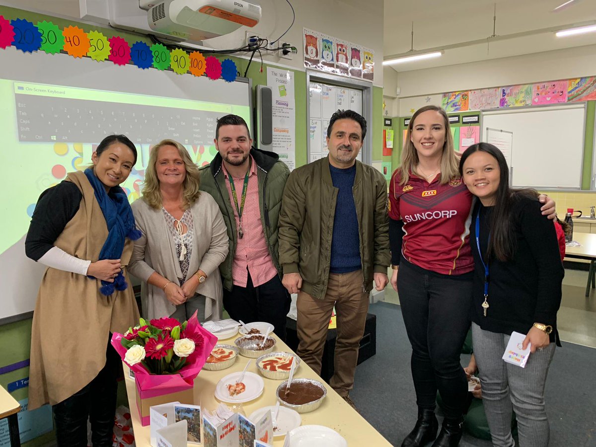 Happy birthday to the best SLSO in the world! Was great to see Mrs Park so excited for her party! Thank you for all that you do for us!🎂🎈🎉 <a href="/FairWestPS/">Fairfield West PS</a> <a href="/Genelle029/">Genelle Petruszenko</a> <a href="/KristeeSharne3/">Kristee Sharne</a> <a href="/CheahMilly/">Milly Cheah</a> @_TrangLe