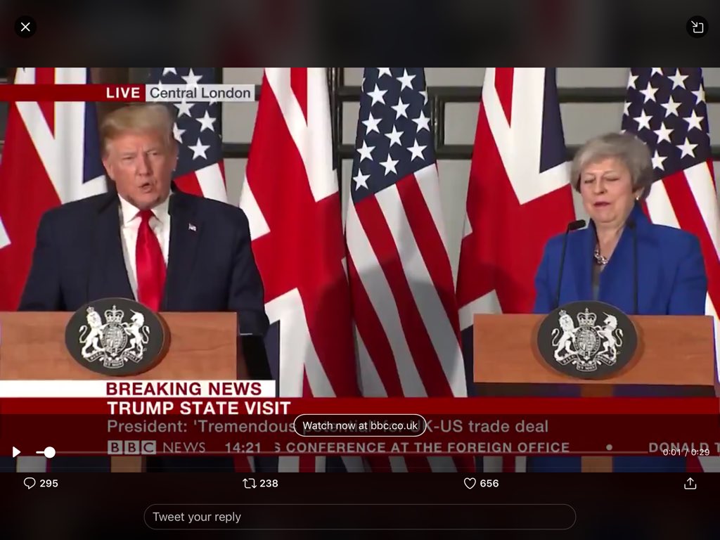 otivar55's tweet image. Look at May face as nhs stealer mentions that deal. She is terrified of the 
#NegativeForce 
I quote Johnson from 2015
denounced Trump as “clearly out of his mind” 

Bravo @jeremycorbyn for speaking the truth and sticking to it. You are man not for sale. I respect you
#JC4PM