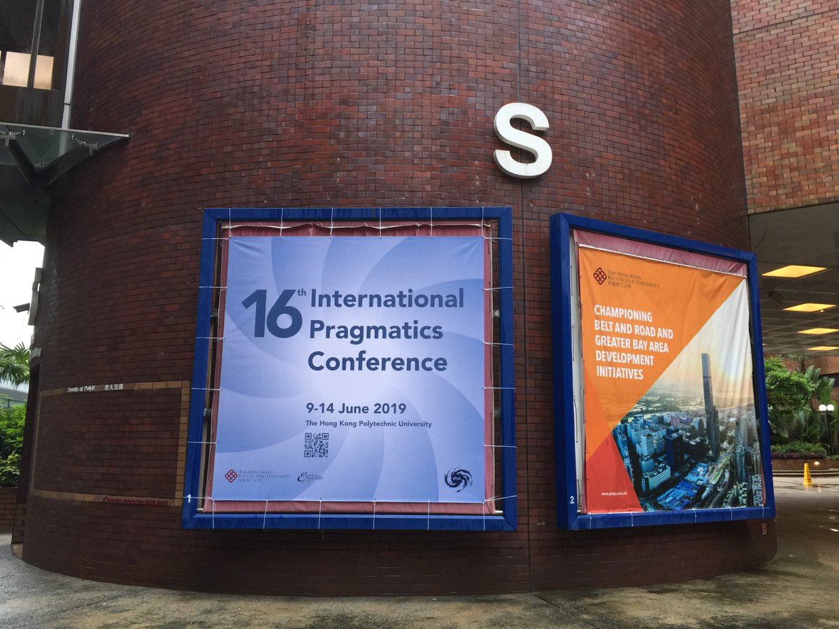 HKPolyUENGL's tweet photo. We will be hosting the 16th International Pragmatics Conference of the International Pragmatics Association (IPrA) @HongKongPolyU from 9-14 Jun! Look forward to welcoming about 900 participants from 55 countries and regions in 5 days' time!
#Pragmatics #IPrA2019 #IPC16 https://t.co/UYQi4KnudX