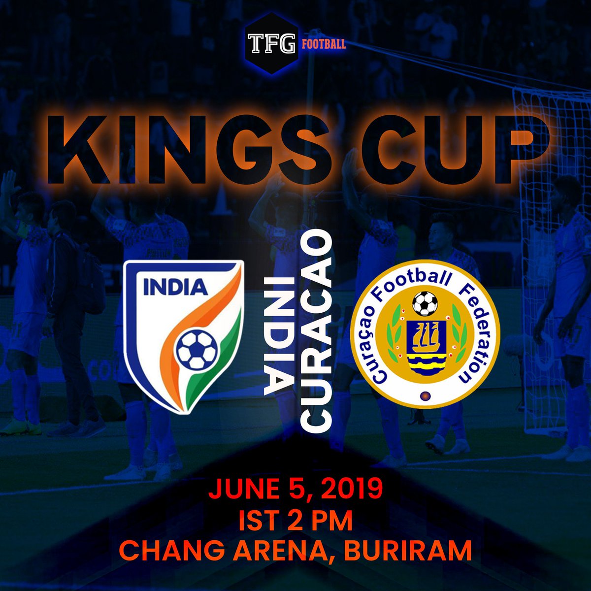 TFGfootball's tweet photo. 48 minutes to go. #CURIND #BackTheBlue #indianfootball #KingsCup https://t.co/wlRmzkvldd