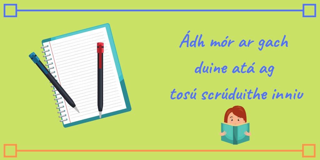 FibinTeo's tweet photo. Ádh mór ar scoláirí na hArdteistiméireachta agus an Teastais Shóisearaigh atá ag tabhairt faoi scrúduithe stáit inniu #rang2019 #leavingcert #juniorcert #exams https://t.co/L1qFoaOM9G