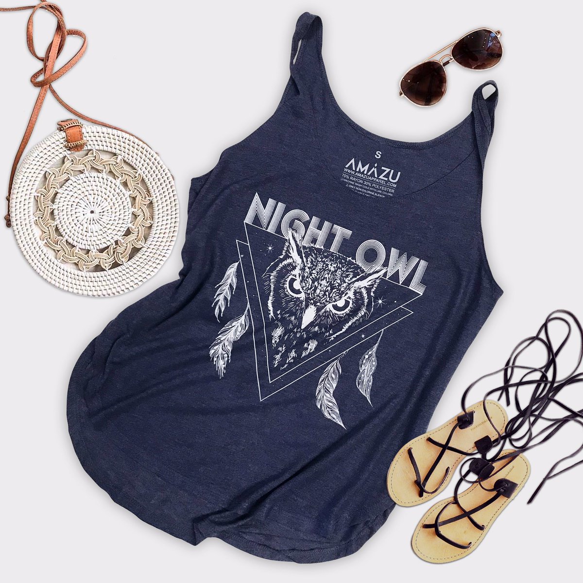 AmazuApparel's tweet photo. Some of us just don’t sleep 😑  for all you Night Owls out there!  #nightowl #amazu #wildlifeconservation #wildaid #wildlifeconservationnetwork #savetheanimals #animallovers #festivalfashion #owltank #bohostyle #owl https://t.co/bPSDM7NoJn