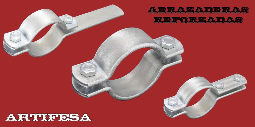 Presentamos unas #abrazaderas para #tubos extremadamente reforzadas. De 5, 6 y 8 mm. de grosor son ideales para la fijación de #tubería sometidas a grandes cargas, esfuerzos o tensiones. Aplicables a múltiples campos de la industria: #calderería,#fontanería,#naval,#alimentaria