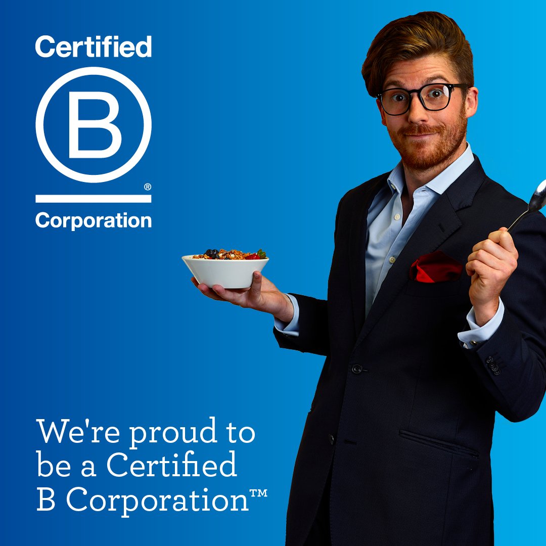 We believe the future of food is plant-based, which uses fewer natural resources and creates much less greenhouse gas. This belief, along with the open and inclusive way we work with our people and suppliers, is one of the reasons we’ve been made a B Corp. <a href="/BCorpUK/">B Corp UK</a> #BtheChange