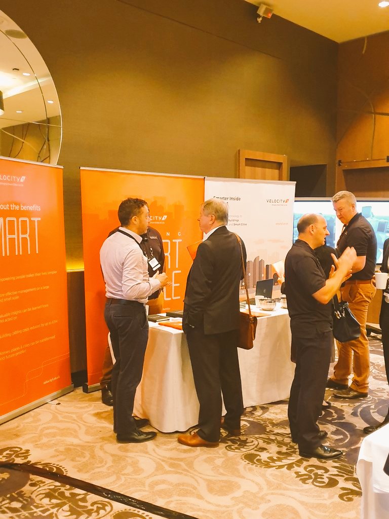VELOCITY1LTD's tweet photo. We're here @Bisnow #BTRAC in @HiltonWembley! Talk to us at our stand and find out how we're Making Smart Simple &amp; Bringing Smart Cities To Life! 

#Btr2sDay #buildtorent #smart #connectivity #voice #DigitalTransformation https://t.co/V2vMmvdWeE