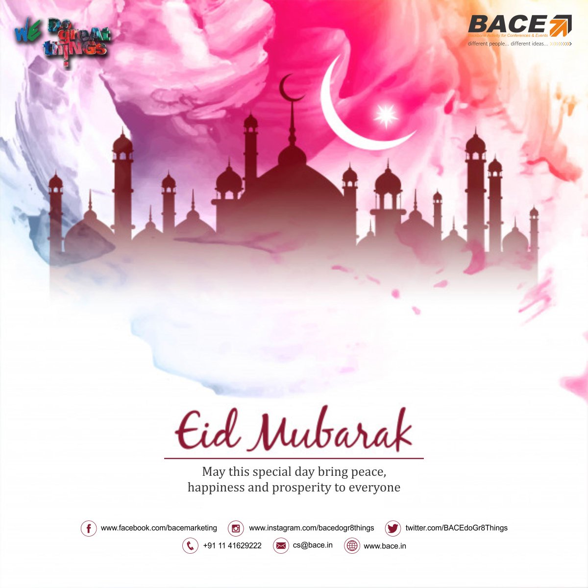BACEdoGr8Things's tweet photo. #conference #conferencemanagement #conferencemanager #professionalconferenceorganizer #events #eventmanager #eventmanagement #pco #BACEMarketingPvtLtd #BACE #eidmubarak #eid #eid2019 https://t.co/r8gWRwNrCW