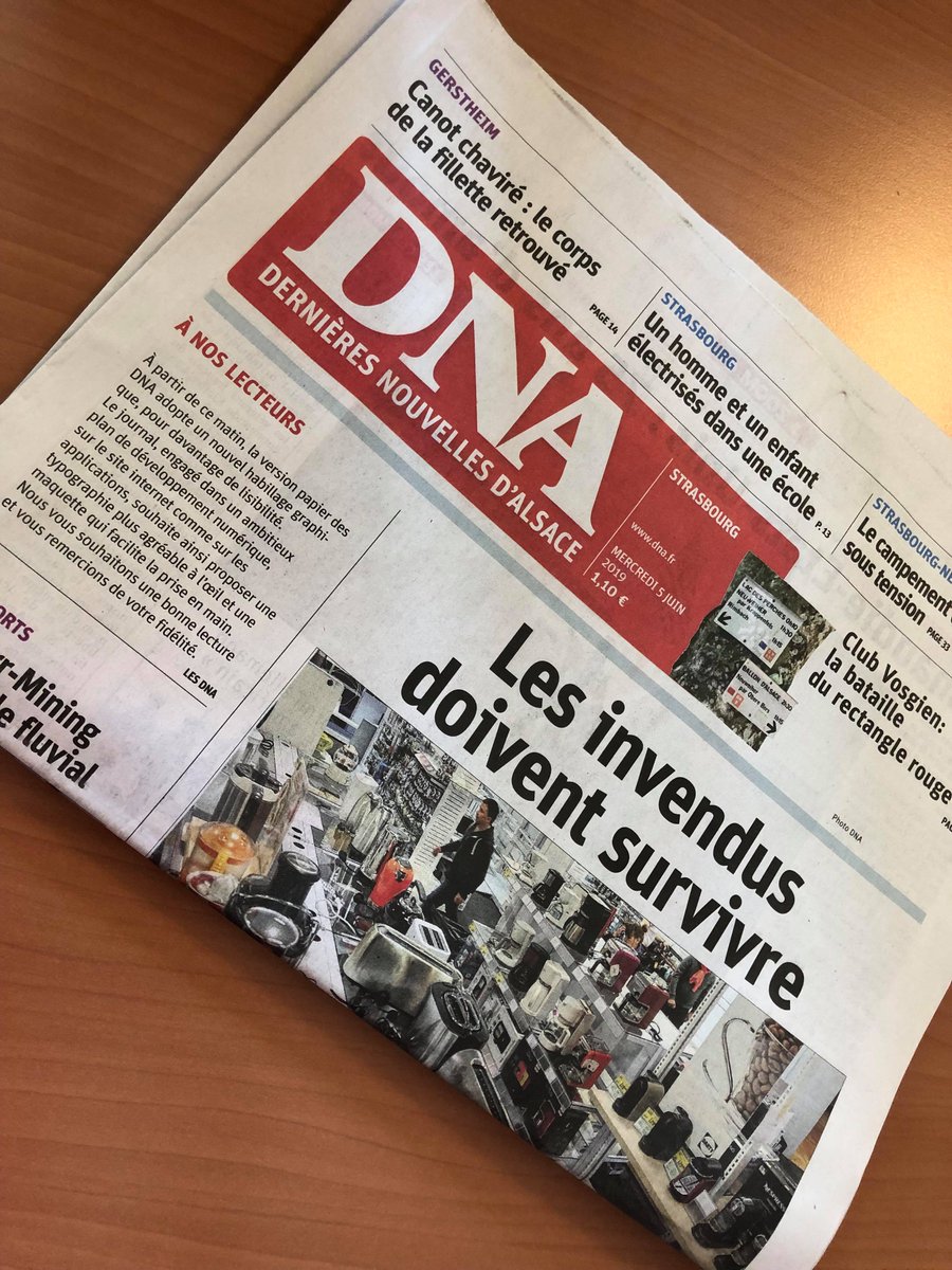 📣 IL Y A DU CHANGEMENT ! 📰

À partir de ce matin, la version papier des DNA adopte un nouvel habillage graphique pour davantage de lisibilité. Le journal souhaite ainsi proposer une typographie plus agréable à l’œil et une maquette qui facilite la prise en main.