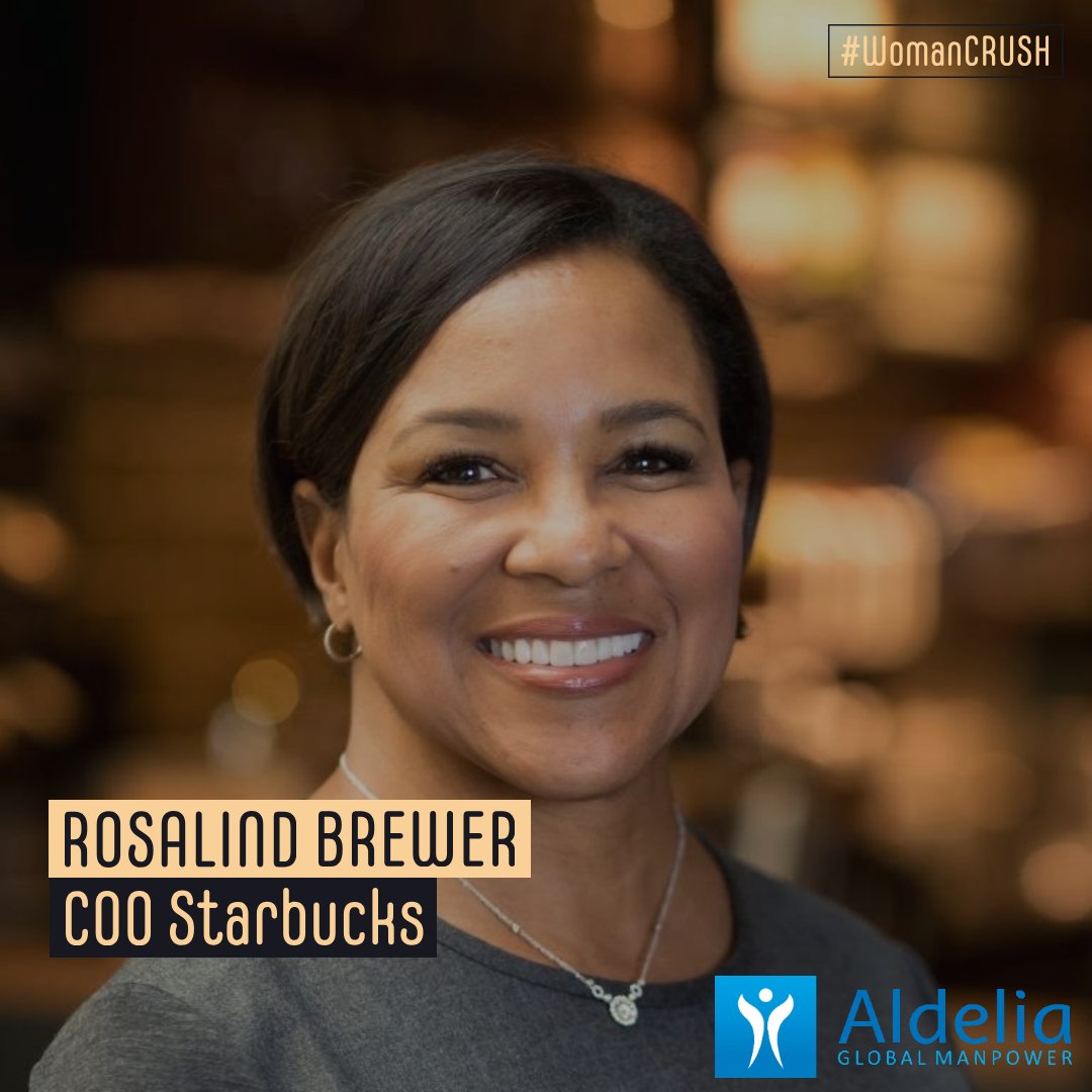 Aldelia_hq's tweet photo. Starbucks is the 2nd-biggest restaurant chain in the USA. Our #WomanCrush "Roz" the 1st female and African American to hold her position, has one of the most powerful restaurant gigs in her country. She also sits on the 10-Man Board of Amazon.
#Aldelia #WCW #Chief #GlobalManpower https://t.co/QZNNICx93R