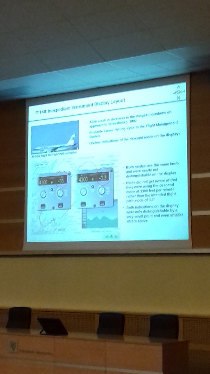 CarlyLeonida's tweet image. Great presentation at #APCOM2019 from SAS airline cptn Finn Hovgaard looking at lessons in human-machine interactions from the #aviation industry and how mines can take them onboard #mining #poland #technology