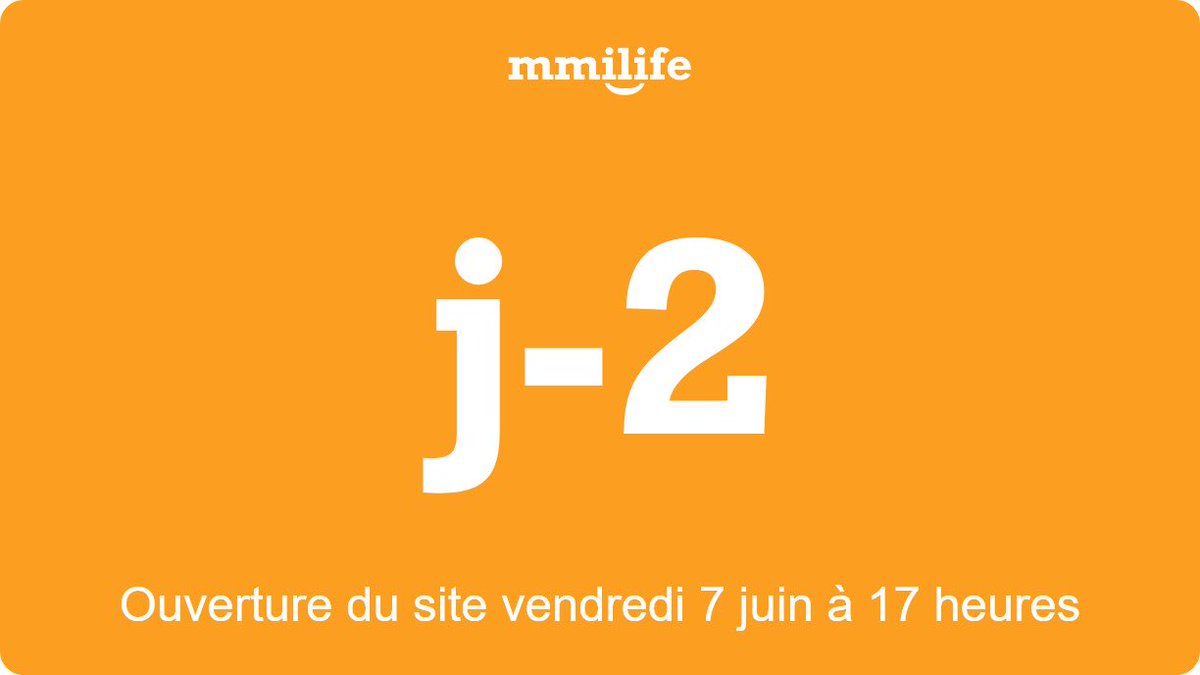 mmilife's tweet photo. J-2 avant l’ouverture de #mmilife !
Rendez-vous vendredi à 17 heures 🙌
https://t.co/6ppUb1FnLi https://t.co/ga5OSlUiLL