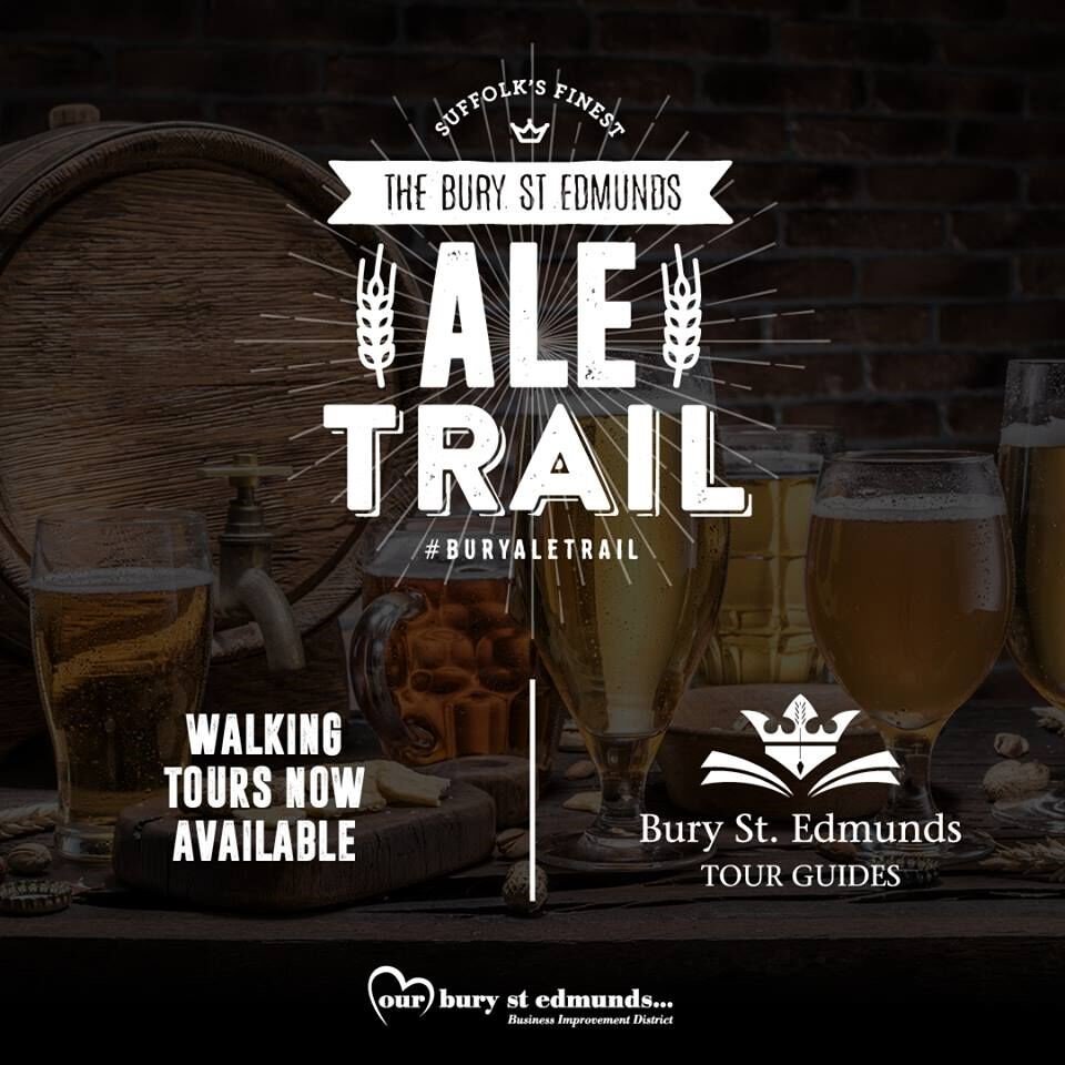 Join us this Friday, 7 June for a 90-minute walking tour exploring the watering holes and history of #BuryStEdmunds, stopping off for a beer along the way! Tickets £6, from sites.google.com/view/anyareato… … @BID_OurBuryStEd @oakesbarn @BuryStEdBeyond @buryfree @wlbse #BuryAleTrail