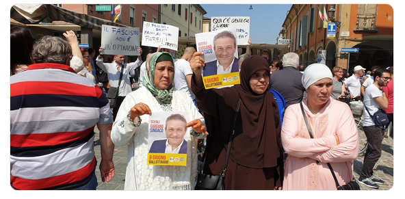 censore_'s tweet photo. @AntonioDvx I nuovi italiani, tanto amati dalla sinistra dal #pd, dal #vaticano, #ong #sindacati boldriniani, #saviano, #roscano. #lerner, l'imam di palermo #orlando protestano!
#CastelfrancoEmilia https://t.co/QHUIPaHJL3