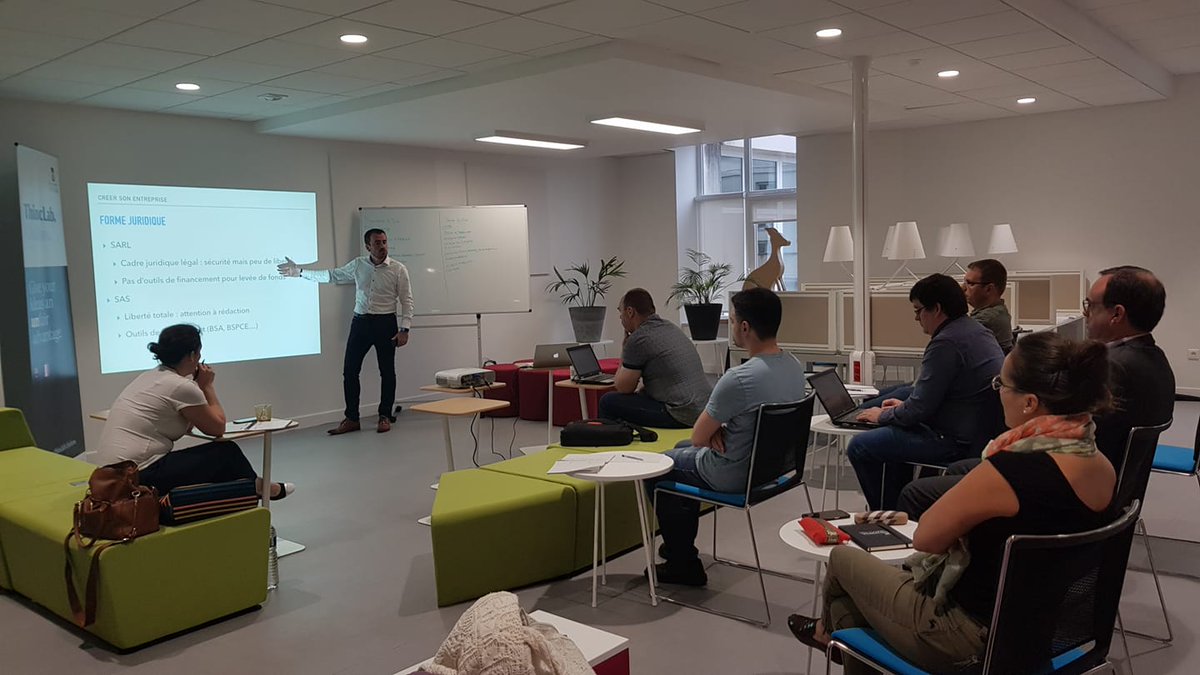 Merci à <a href="/borissauvage/">Boris SAUVAGE</a> du cabinet comptable <a href="/XTREMUM_EC/">XTREMUM</a> Châlons pour ce workshop "Créer son entreprise" 🎯
#innovation #creation #entrepreneuriat #ThincLab #ThincLabChalons #incubateur #GrandEst #ChalonsenChampagne