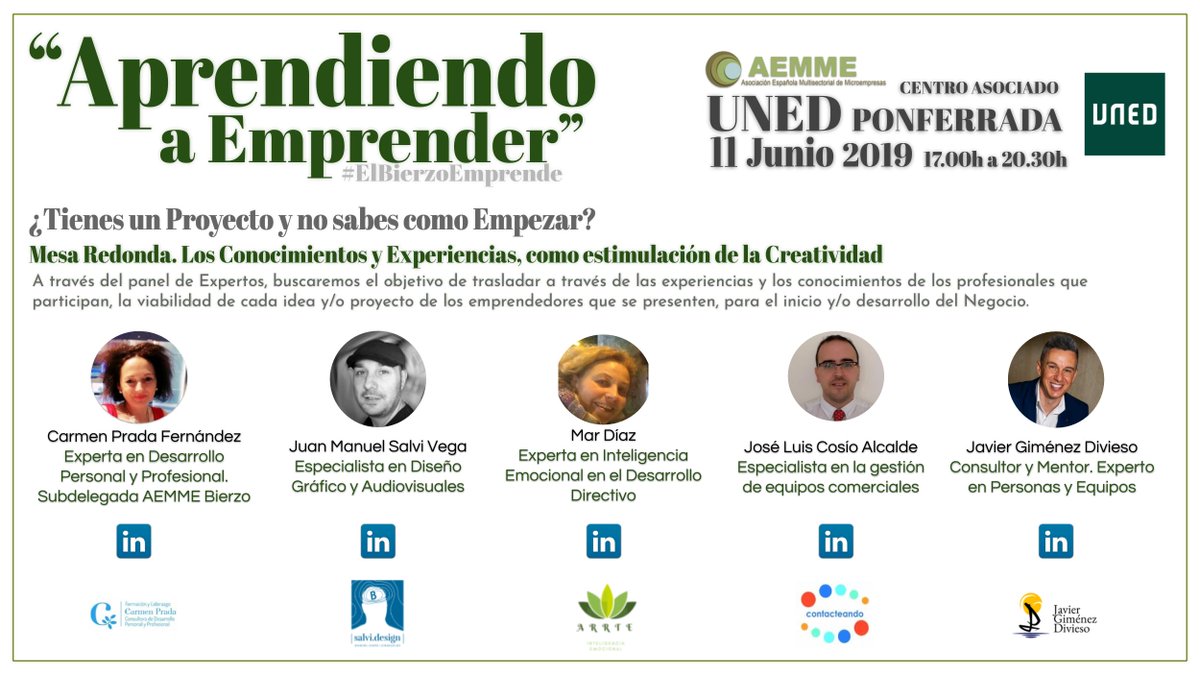 CARMEN_PonfeTLC's tweet photo. 👏👏👏 Ya se acerca el día.
¿Tienes una idea?
¿No encuentras tú camino?
¡PRESÉNTANOS TU proyecto 😍!*
🗓️ 11Junio´19
⏱️ A partir de 17.00h
🔎 uned-ponferrada
🔗FORMULARIO ASISTENCIA https://t.co/1RYRg0VNIw
#AEMME #Microempresas #Emprendedores #AEMMEBierzo #EventosAEMME #ElBierzo https://t.co/WUIejs143U