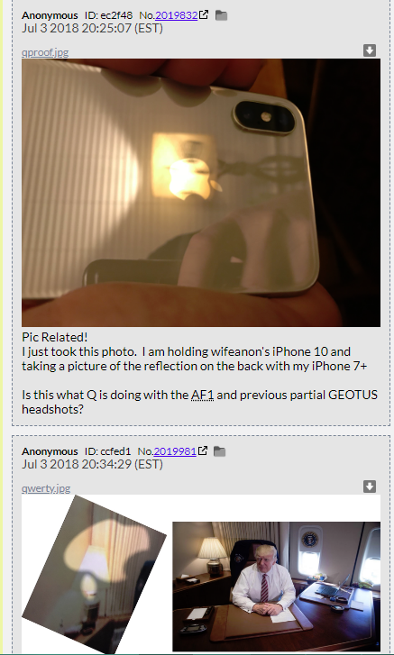 60. QDrop 1677 fakes a photo and gets called out on it and then explains that reflections off mirrors don't violate national security. That seems like something totally real and is a thing.