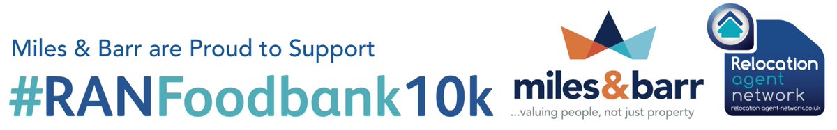 MilesandBarr's tweet image. We are delighted to be supporting #RANFoodbank10k here at Miles &amp;amp; Barr! 

#RelocationAgentNetwork #RAN

milesandbarr.co.uk/get-social/est…